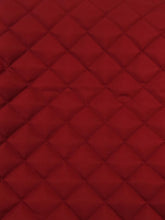 Quilted Polyester Batting Upholstery Fabric / Red / Sold By The Yard