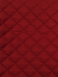 Quilted Polyester Batting Upholstery Fabric / Red / Sold By The Yard