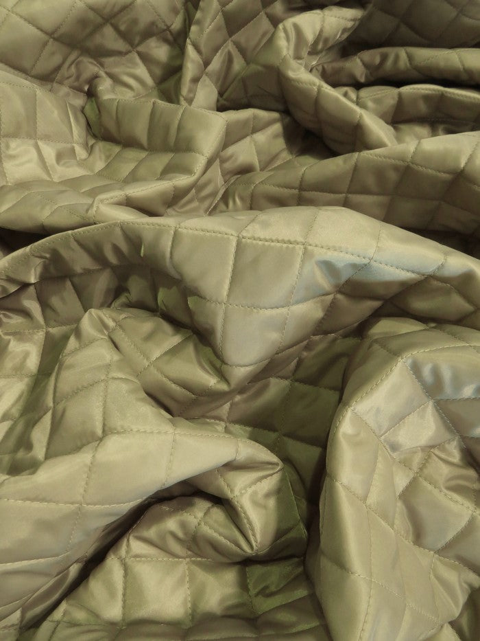 Quilted Polyester Batting Upholstery Fabric / Desert - 0