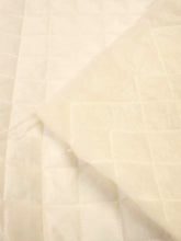 Quilted Polyester Batting Upholstery Fabric / Off-white / Sold By The Yard (Closeout)