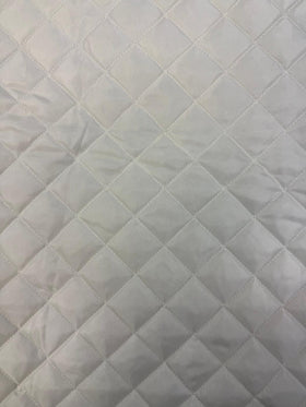 Quilted Polyester Batting Upholstery Fabric / Off-white / Sold By The Yard (Closeout) - 0