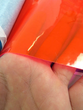 Tinted Plastic Vinyl Fabric / Red (12 Gauge) / By The Roll - 30 Yards - 0