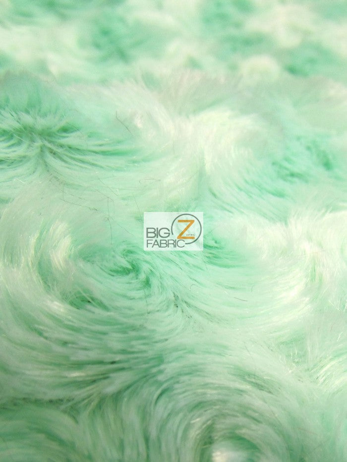 Citrus Orange Minky Rose/Rosette Floral Baby Soft Fabric / Sold By The Yard