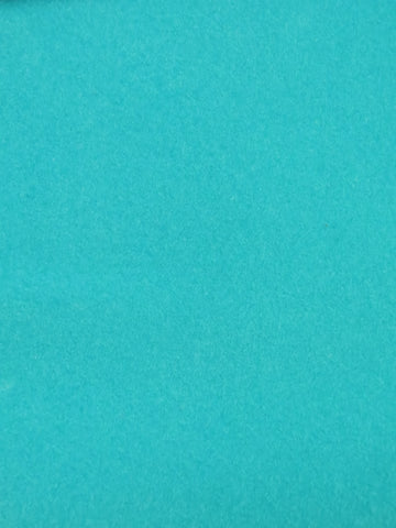 TURQUOISE Heat Transfer Apparel Flocking Suede PVC Backed Fabric / Sold by the Yard