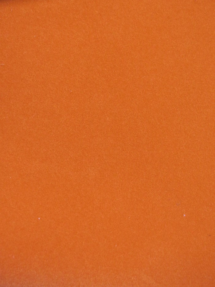 ORANGE Heat Transfer Apparel Flocking Suede PVC Backed Fabric / Sold by the Yard