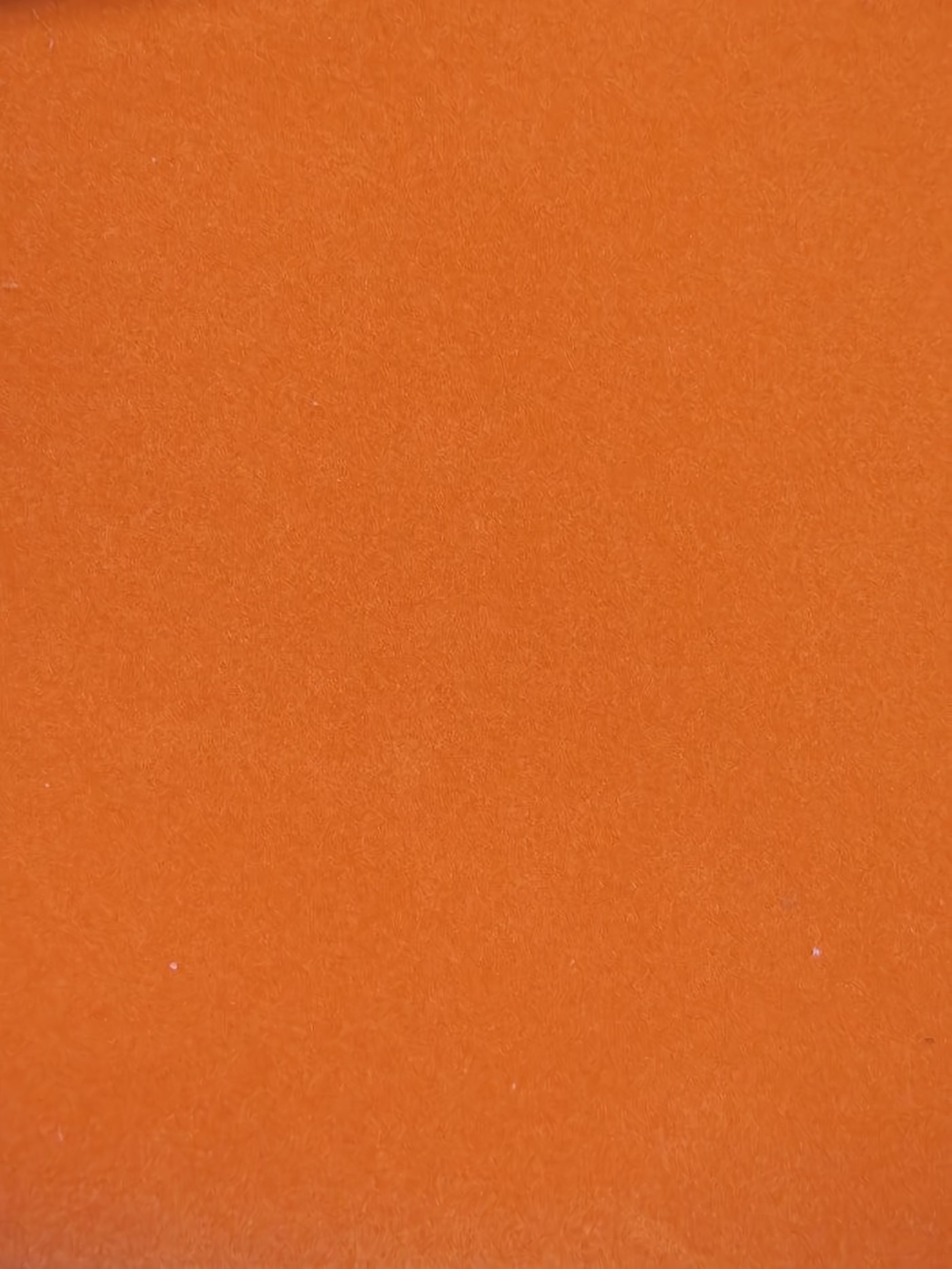 ORANGE Heat Transfer Apparel Flocking Suede PVC Backed Fabric / Sold by the Yard