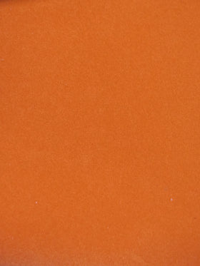 ORANGE Heat Transfer Apparel Flocking Suede PVC Backed Fabric / Sold by the Yard