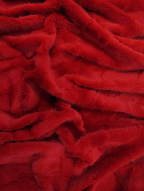 Bunny Rabbit Ultra Soft Snuggle Minky / Fire Red