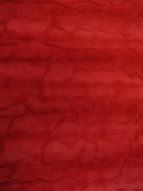 Bunny Rabbit Ultra Soft Snuggle Minky / Fire Red - 0