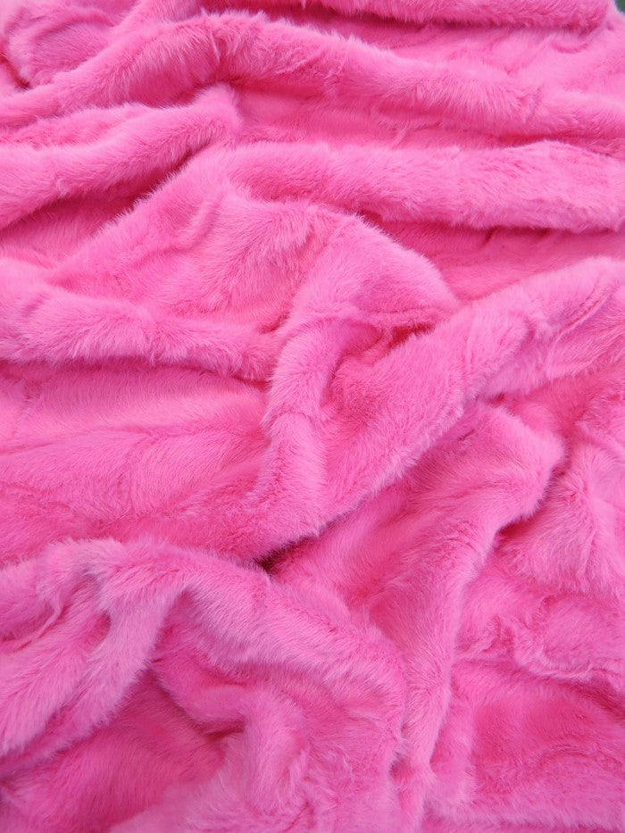 Bunny Rabbit Ultra Soft Snuggle Minky / Hot Pink