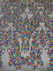BIG DAMASK SEQUIN ON STRETCH MESH FABRIC (By The Yard)