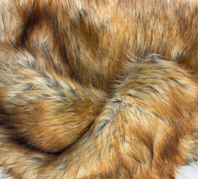 Red Wolf Animal Coat Costume Faux Fur Fabric / Sold By The Yard - 0