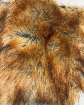 Red Wolf Animal Coat Costume Faux Fur Fabric / Sold By The Yard