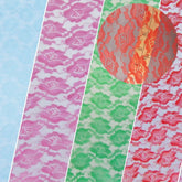 Rose/Flower Lace Fabric / Sold By The Yard