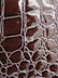 Vinyl Faux Fake Leather Pleather Embossed Shiny Alligator Fabric / Dark Burgundy / By The Roll - 30 Yards