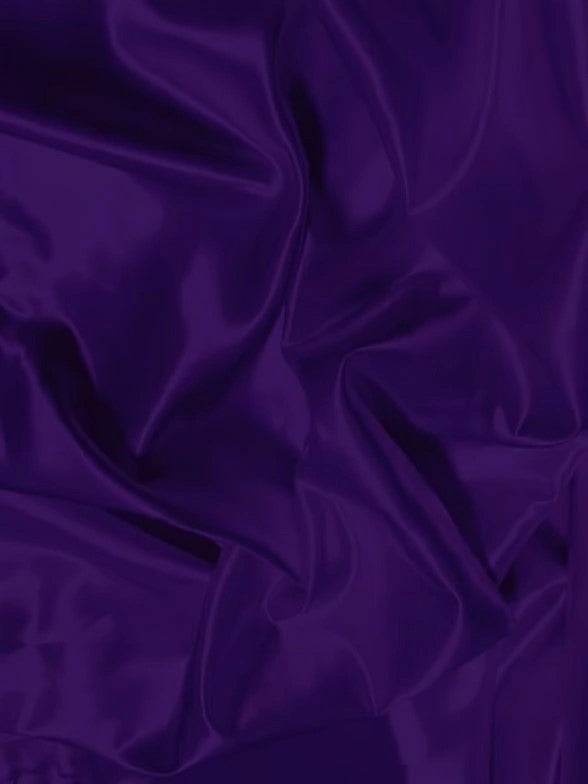 Solid Shiny Bridal Satin Fabric / Purple / Sold By The Yard