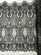 Shell Damask Iridescent Sequin Stretch Mesh Fabric / Sold by the Yard