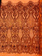 Shell Damask Iridescent Sequin Stretch Mesh Fabric / Sold by the Yard
