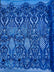 Shell Damask Iridescent Sequin Stretch Mesh Fabric / Sold by the Yard