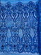 Shell Damask Iridescent Sequin Stretch Mesh Fabric / Sold by the Yard