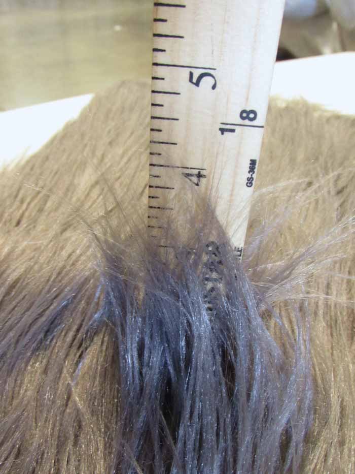 Faux Fake Fur Solid Gorilla Animal Long Pile Fabric / Amber / Ecoshag 15 Yard Bolt