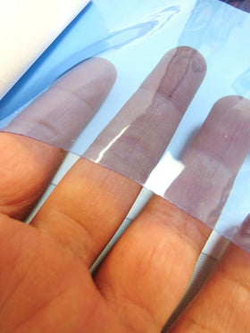 Tinted Plastic Vinyl Fabric / Sky Blue (12 Gauge) / By The Roll - 30 Yards - 0