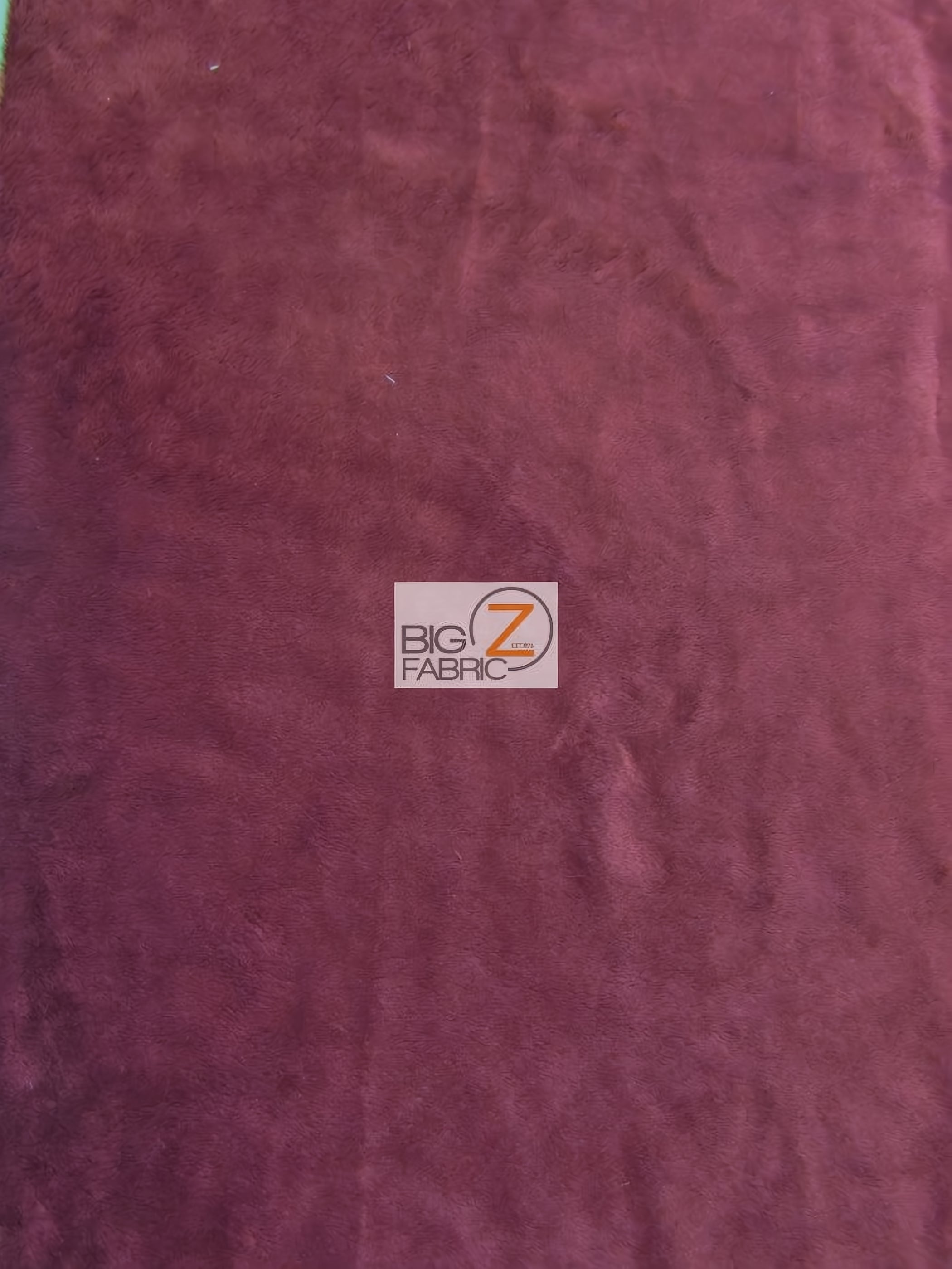 Burgundy Minky Solid Baby Soft Fabric (Second Quality Goods)