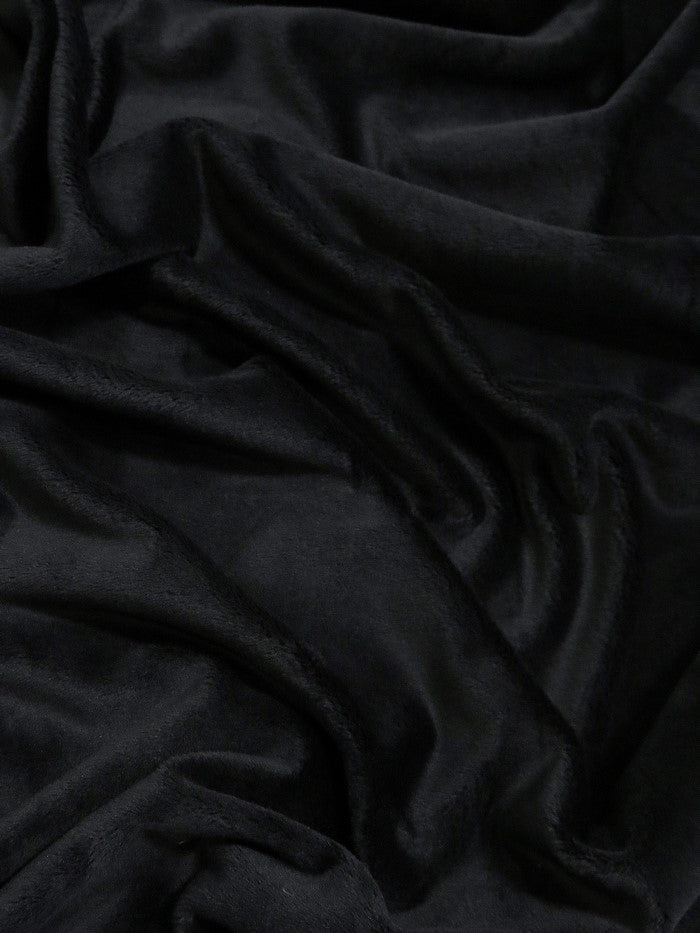 Black Minky Solid Baby Soft Fabric