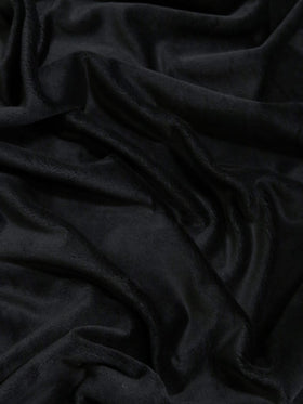 Black Minky Solid Baby Soft Fabric