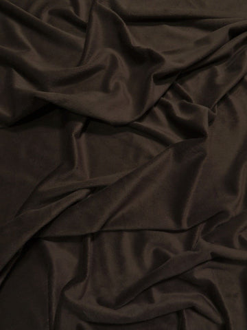 Dark Chocolate Minky Solid Baby Soft Fabric