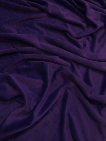 Dark Purple Minky Solid Baby Soft Fabric