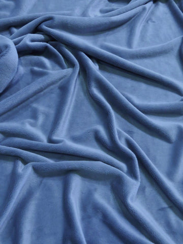 Denim Minky Solid Baby Soft Fabric