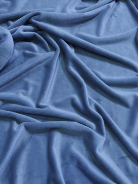 Denim Minky Solid Baby Soft Fabric (Second Quality Goods)