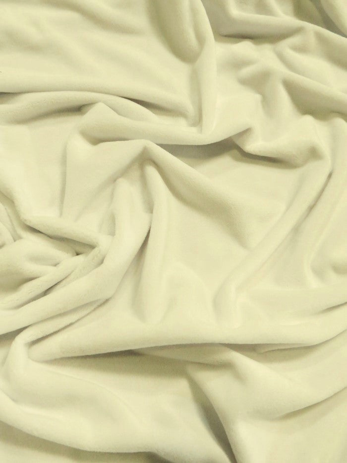 Ivory Minky Solid Baby Soft Fabric (Second Quality Goods)