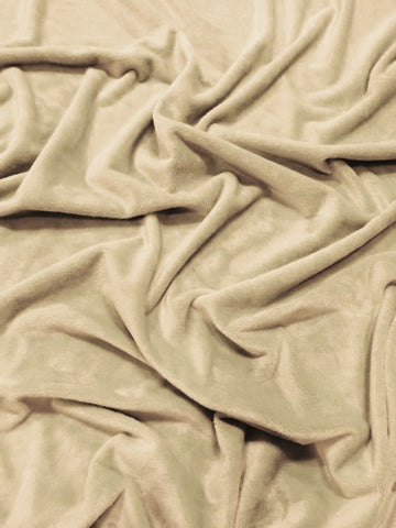 Khaki Minky Solid Baby Soft Fabric