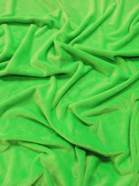 Lime Green Minky Solid Baby Soft Fabric