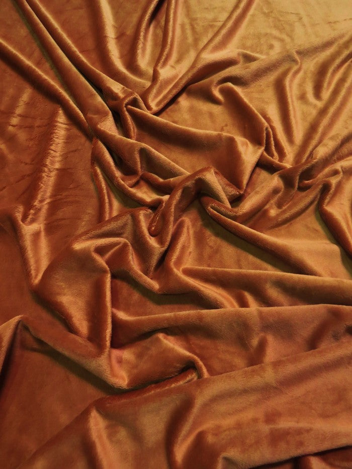 Rust Minky Solid Baby Soft Fabric