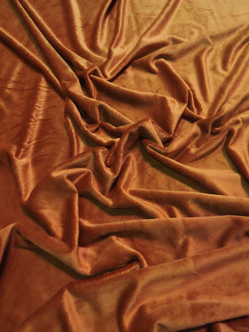 Rust Minky Solid Baby Soft Fabric
