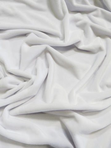 White Minky Solid Baby Soft Fabric