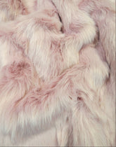 Solid Shag Dusty Pink Faux Fur - 1.75 Inch Pile - 78" Width -Limited Faux Fur