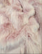 Solid Shag Dusty Pink Faux Fur - 1.75 Inch Pile - 78" Width -Limited Faux Fur
