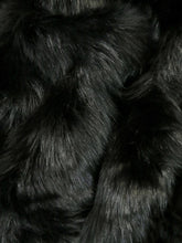 Solid Soft Black Faux Fur - 1.25 Inch Pile Limited Faux Fur