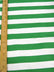 Poly Cotton 1 Inch Stripe Fabric / Kelly Green/White / Sold By The Yard