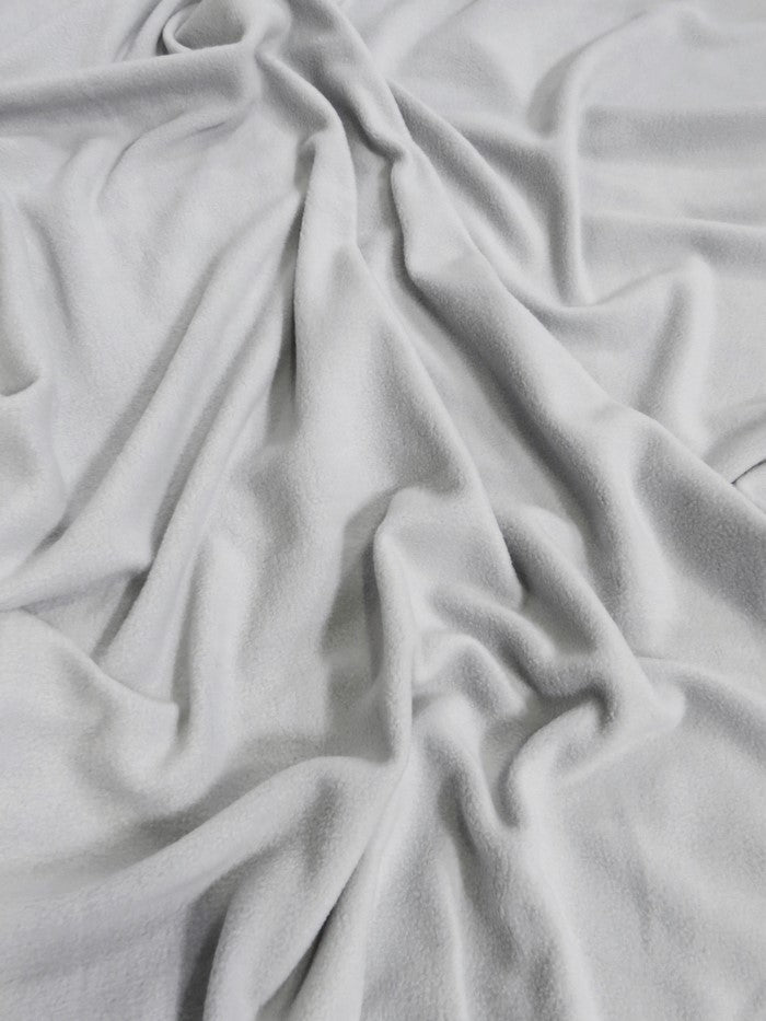 Solid Fleece Fabric / Silver