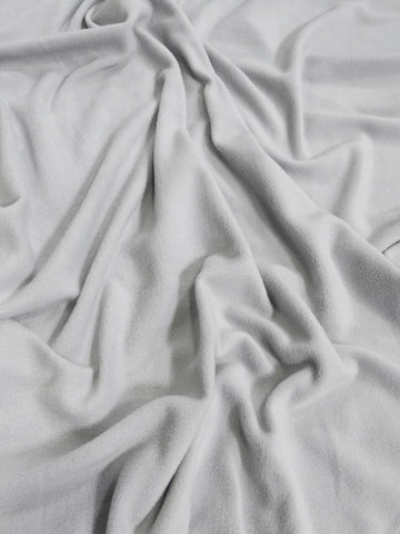 Solid Fleece Fabric / Silver