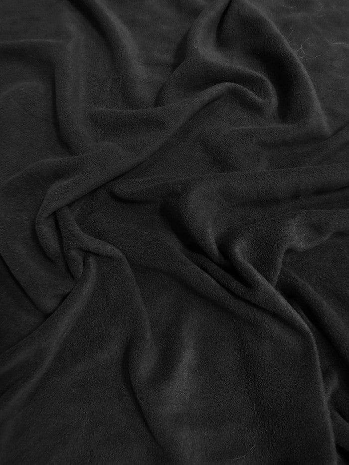 Solid Fleece Fabric / Black