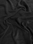 Fleece Fabric Solid / Black / 65 Yard Roll-1