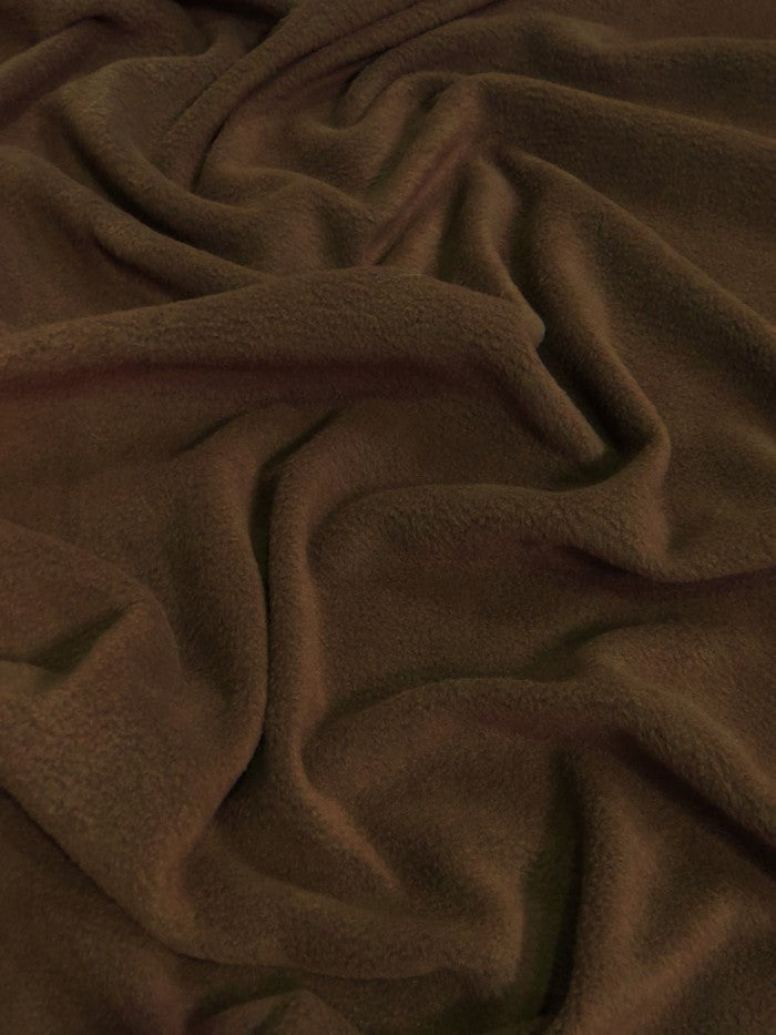 Solid Fleece Fabric / Brown