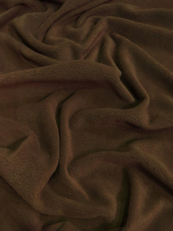 Fleece Fabric Solid / Brown / 65 Yard Roll