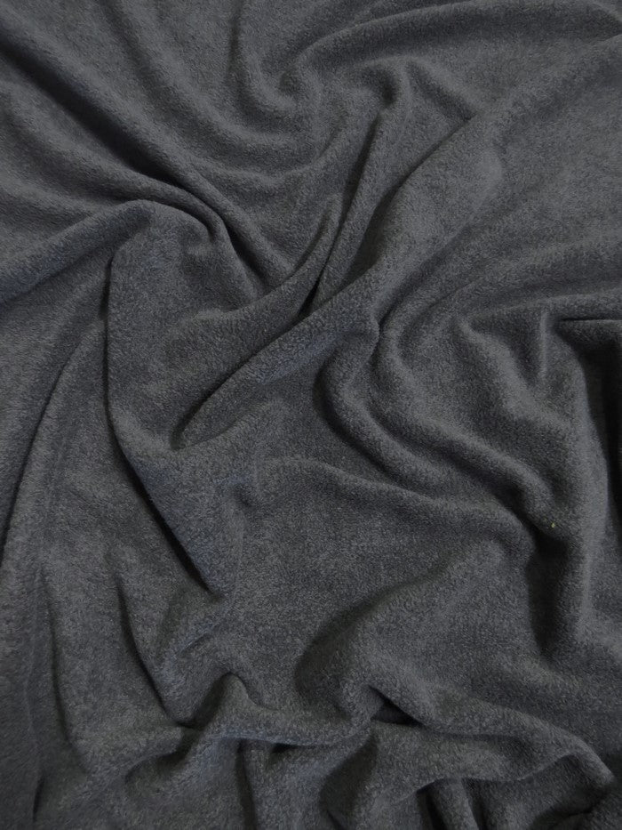 Solid Fleece Fabric / Charcoal (Second Quality Goods)
